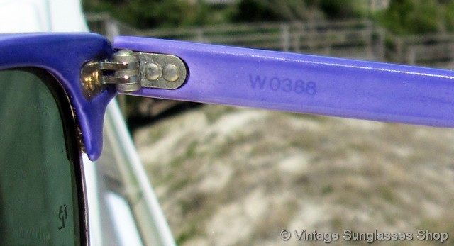 Ray-Ban W0388 Clubmaster Purple Sunglasses display picture 3