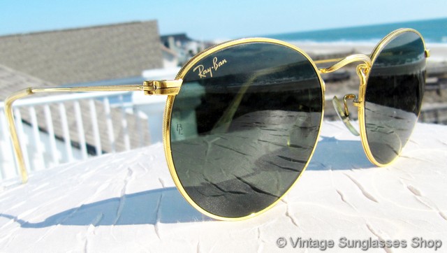 Ray-Ban W0603 Round Arista Classic Metals Sunglasses