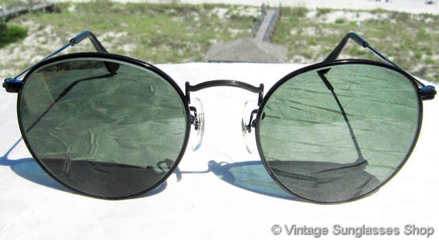 Ray-Ban W0604 Round Metal Black Chrome Sunglasses