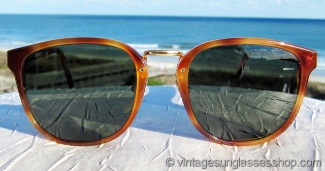 B&L Ray Ban 80’s Style W1106 Sunglasses Rare Ray-Ban W1106 Traditionals Blond Tortoise Sunglasses main image 4