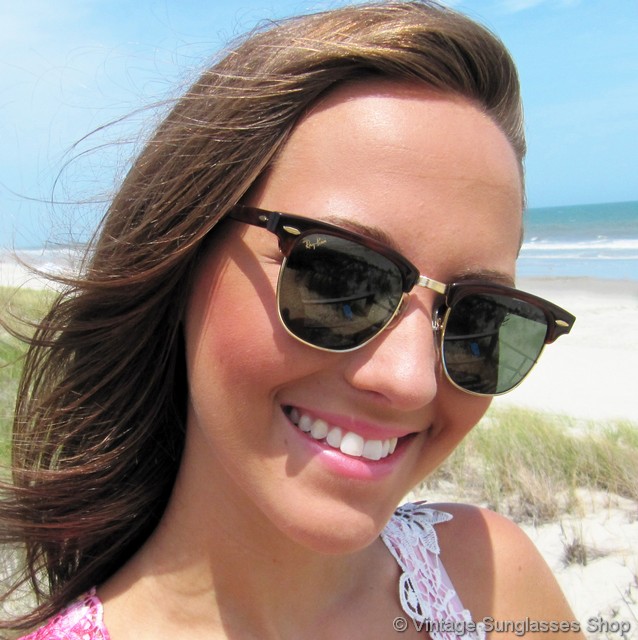Ray-Ban W1116 Clubmaster II Tortoise Sunglasses