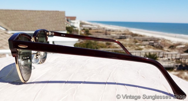 Ray-Ban W1116 Clubmaster II Tortoise Sunglasses