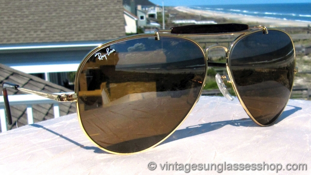 Ray-Ban W1155 Outdoorsman II Tortuga B-15 Top Gradient Mirror Sunglasses