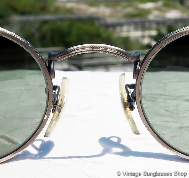 Ray-Ban W1283 vintage Oval gunmetal Sunglasses with Gray/Green glass Lenses il_340x270.710665489_gtsd.jpg main image 2