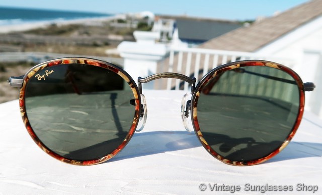 Ray-Ban W1677 Classic Metals Round Metal Sunglasses