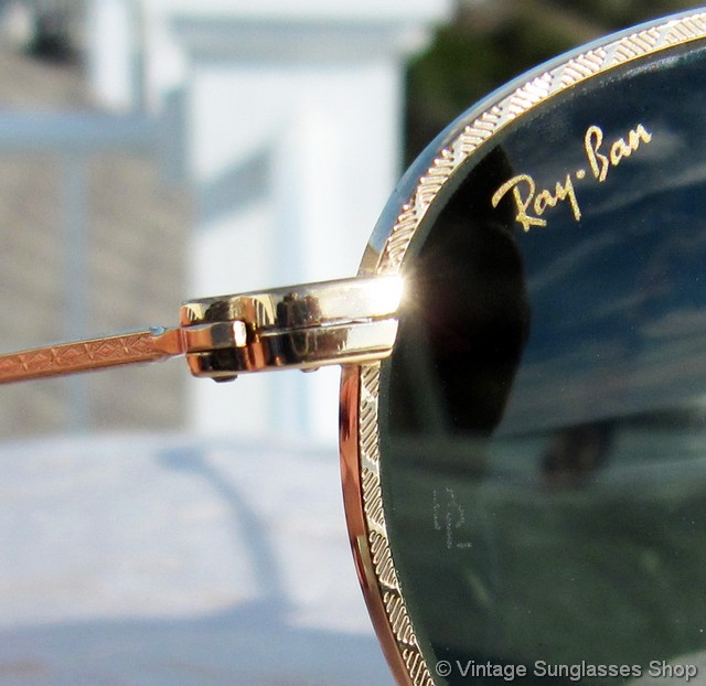 Ray-Ban W1754 1940s Retro Round Aviator Sunglasses display picture 3