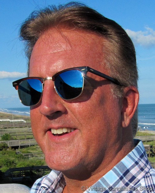 clubmaster silver flash