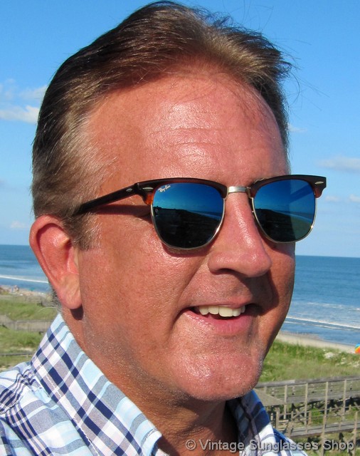 Ray-Ban Clubmaster Blue Mirror