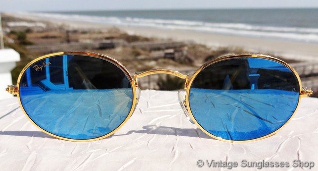 blue mirror ray ban sunglasses