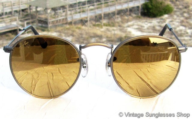 Ray-Ban W1911 Matte Antique Gold Diamond Hard Sunglasses
