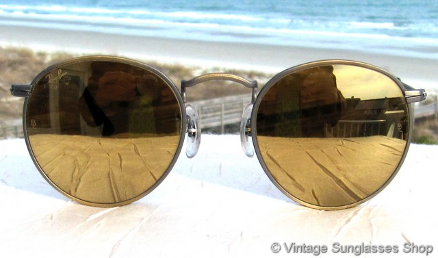 Ray-Ban W1911 Matte Antique Gold Diamond Hard Sunglasses