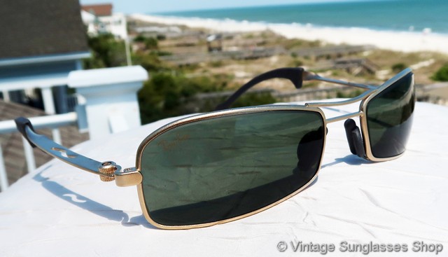 Ray-Ban W2023 Orbs Axis Square Matte Gold Sunglasses
