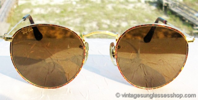 Ray-Ban W2185 Round Metal Arista Tortoise Shell Sunglasses