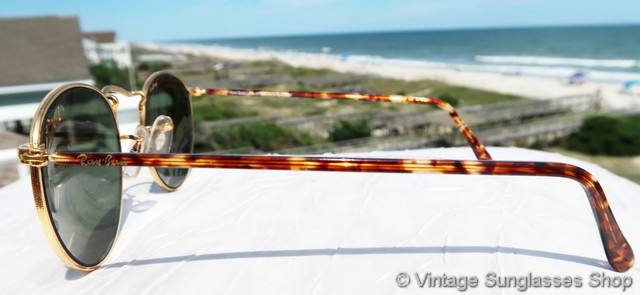 Ray-Ban W2201 Duty Free Round Elite Arista Sunglasses