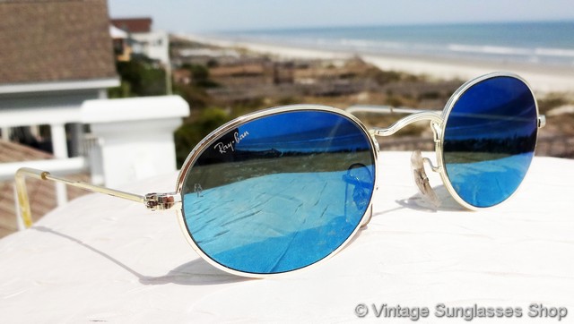 Ray-Ban W2263 Classic Collection Style 1 Blue Mirror   display picture 1
