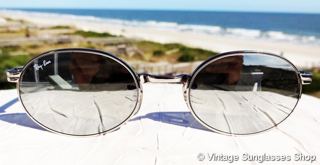 Ray-Ban B&L Vintage Sidestreet Mirrored Sunglasses VINTAGE B&L RAY BAN W2637 G31 FULL MIRROR SIDESTREET TANKER  main image 4