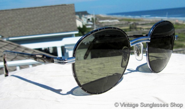 Vintage Ray Ban W2547 Rituals Incantatio Mod Crystal Sunglasses Vintage Ray Ban Sunglasses W2547 Rituals Silver Size 45mm  main image 4