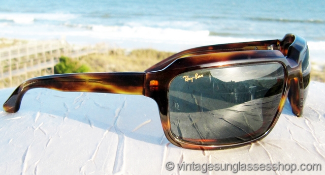 Ray-Ban W2825 Undercurrent Rectangle Wood Tortoise Sunglasses