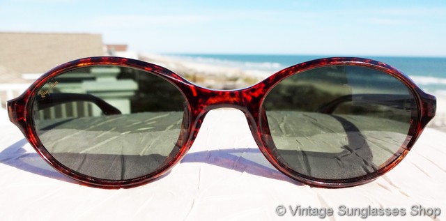 Ray-Ban W2835 Sidestreet 1998 Vintage Sunglasses Red Tortoise RayBan Vintage B&L Ray Ban W2835 Cherry Tortoise G15 Glass  main image 3