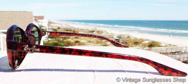 Ray-Ban W2835 Sidestreet 1998 Vintage Sunglasses Red Tortoise RayBan Vintage B&L Ray Ban W2835 Cherry Tortoise G15 Glass  main image 4