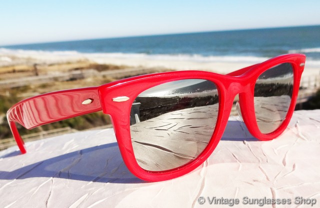 Ray-Ban Red Wayfarer G-31 Mirror Sunglasses