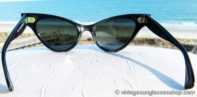 Ray-Ban Marcelle Yellow Marble Cat Eye Sunglasses display picture 1