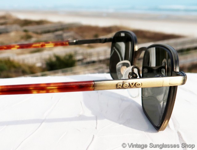 Revo 1206 010 Antique Gold and Tortoise sunglasses Vintage Revo 967/010 Brown Antique Gold Sunglasses Frame  main image 2