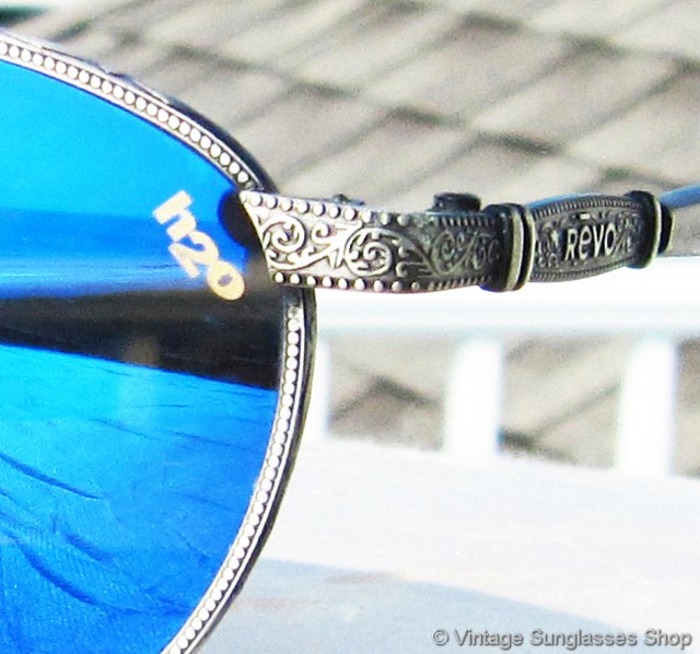 Vintage Revo 1208 Sunglasses for sale REVO, Italy 1208/011 Tiburon Sunglasses, Pewter metal  main image 4