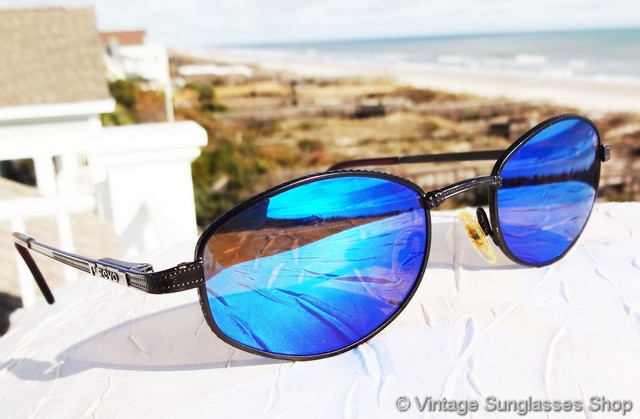 Vintage Revo H2O polarized sunglasses Vintage Executive Stealth Revo P Blue Mirror Polarized H20  main image 3