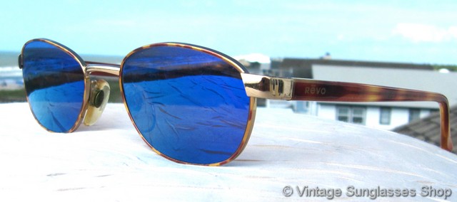 Revo 3009 086 Tortuga Tortoise Shell Blue Mirror   display picture 3