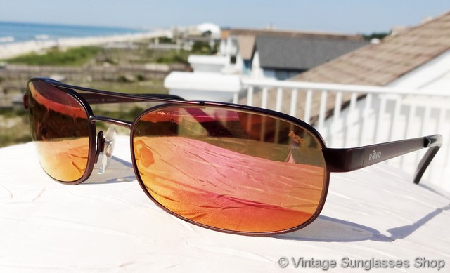 Retro Visor Sunglasses With Rainbow Mirror Lens, Unisex