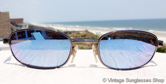 Vintage Revo H2O Polarized Sunglasses Gunmetal Small  Frame 3041 080/k3 48mm Revo 3041 080 Stealth Mirror H20 Sunglasses main image 2