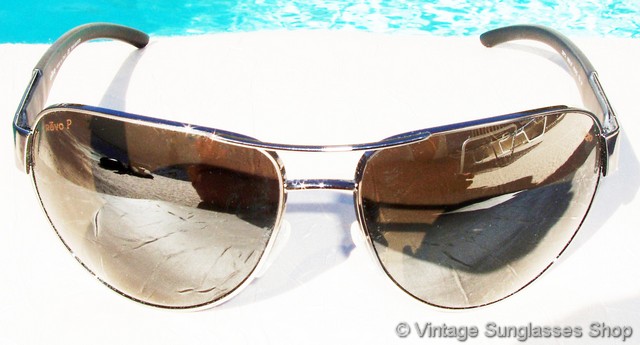 Revo 3072 080 Black Mirror H20 Aviator Sunglasses display picture 2