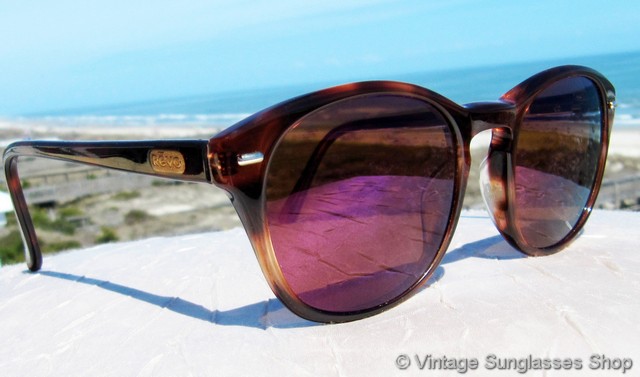 Revo 956 008 Small Square Purple Mirror Sunglasses