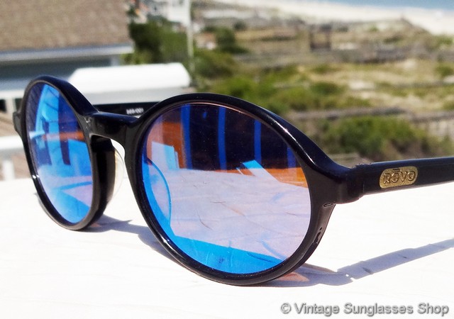 Revo 969 001 Zyl Oval Blue Mirror Sunglasses display picture 2