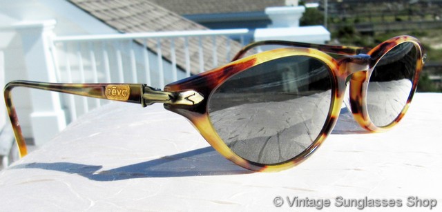 Revo 989 008 Feline Yellow Tortoise Shell Sunglasses display picture 3