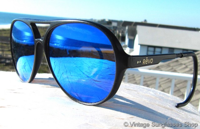 Revo Venture Aviator Blue Mirror Shooter Sunglasses