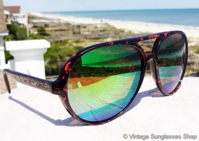tortoise shell mirrored sunglasses