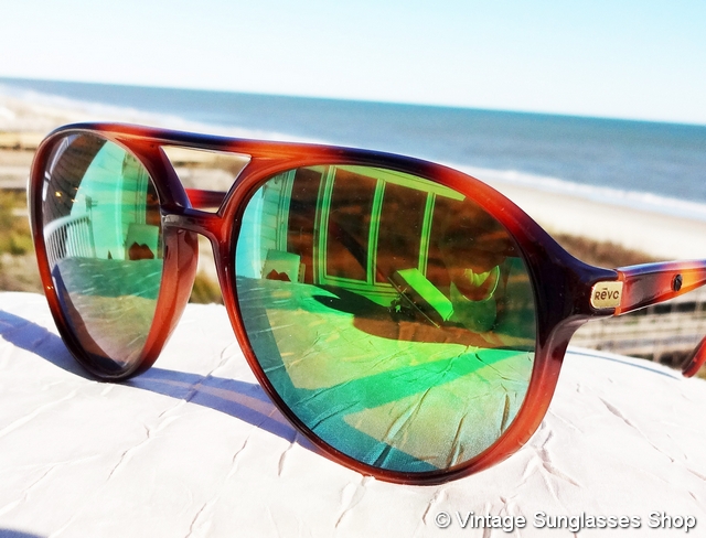 Revo Grand Venture Aviator Green Mirror Tortoise Shell 