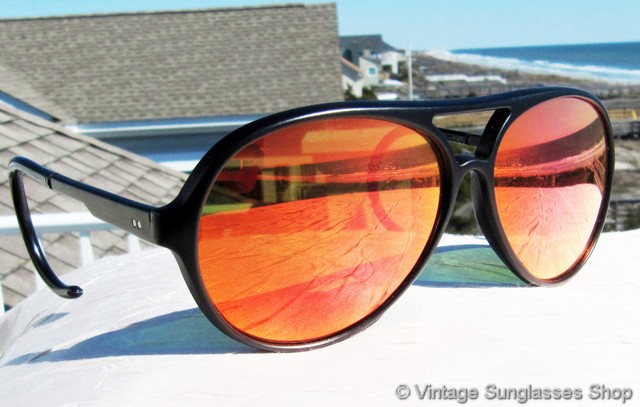 Replay Vintage Sunglasses Unisex Revo Aviators Revo Grand Venture Aviator Green Mirror Tortoise Shell  main image 3