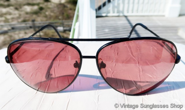 Serengeti 5303 Black Aviator Rose Sunglasses display picture 3