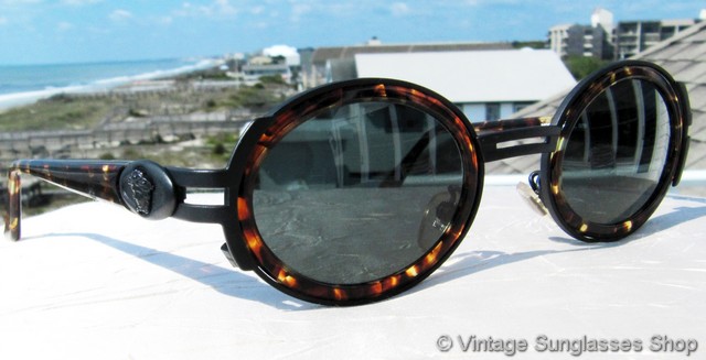 Versace S02 028 Tortoise Shell Medusa Sunglasses display picture 2