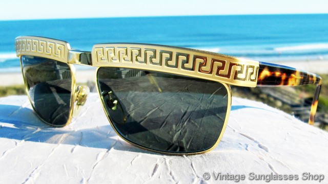 versace greek key sunglasses