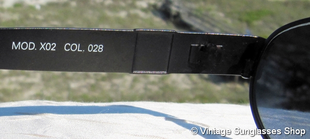 Versace X02 028 Etched Black Medusa Sunglasses display picture 1