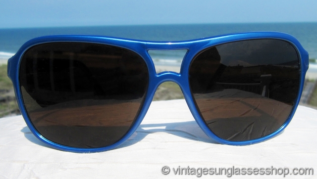 Vintage Vuarnet 003 White Sunglasses PX5000 Dark Brown lens 