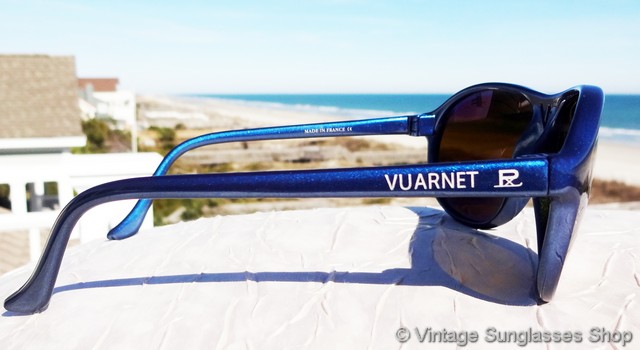 Vintage VUARNET 085 White Aviator Sunglasses PX3000 Gray Mineral lens