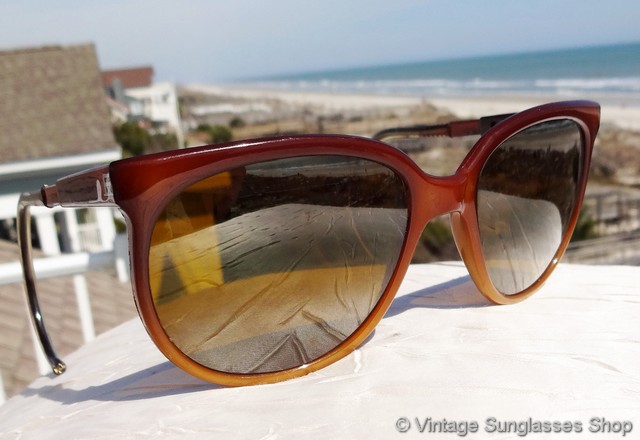 Vuarnet Sunglasses Vintage Vuarnet 002 Black Cat Eye Sunglasses - PX2000 Mineral Brown Lens, 90s French Style Oval Blue Light Glasses