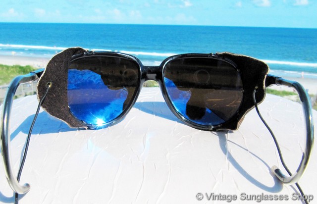 Occhiali Da Sole Vuarnet Glacier 2110 – Blu, Lenti Verdi In Vetro, Protezione UV 100% - Foto 3