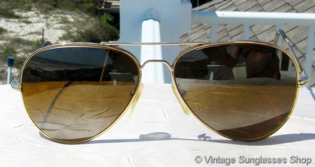 Vuarnet Skilynx Gold Aviator Sunglasses