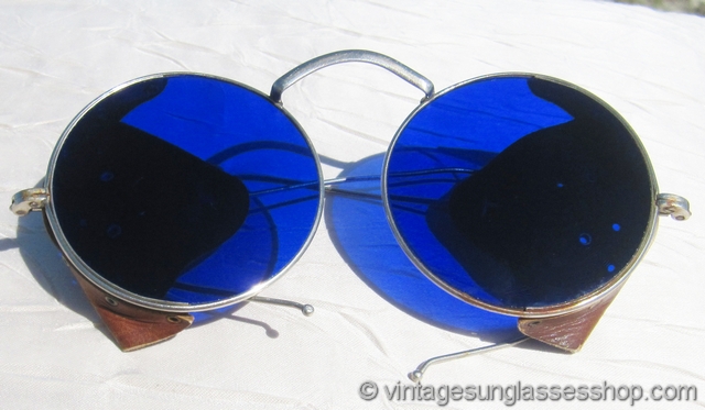 Willson Steampunk Blue Lens Glacier Glasses display picture 2